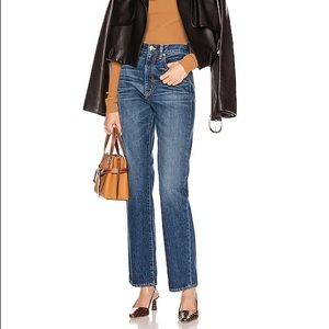 SLVRLAKE London Rigid High-Rise Straight Leg Jeans, size 28, “Redwood” wash